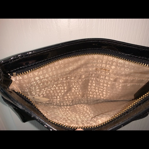 Kate Spade Camellia Street Amy Patent Leather Black Crossbody Purse. EUC - Picture 4 of 5